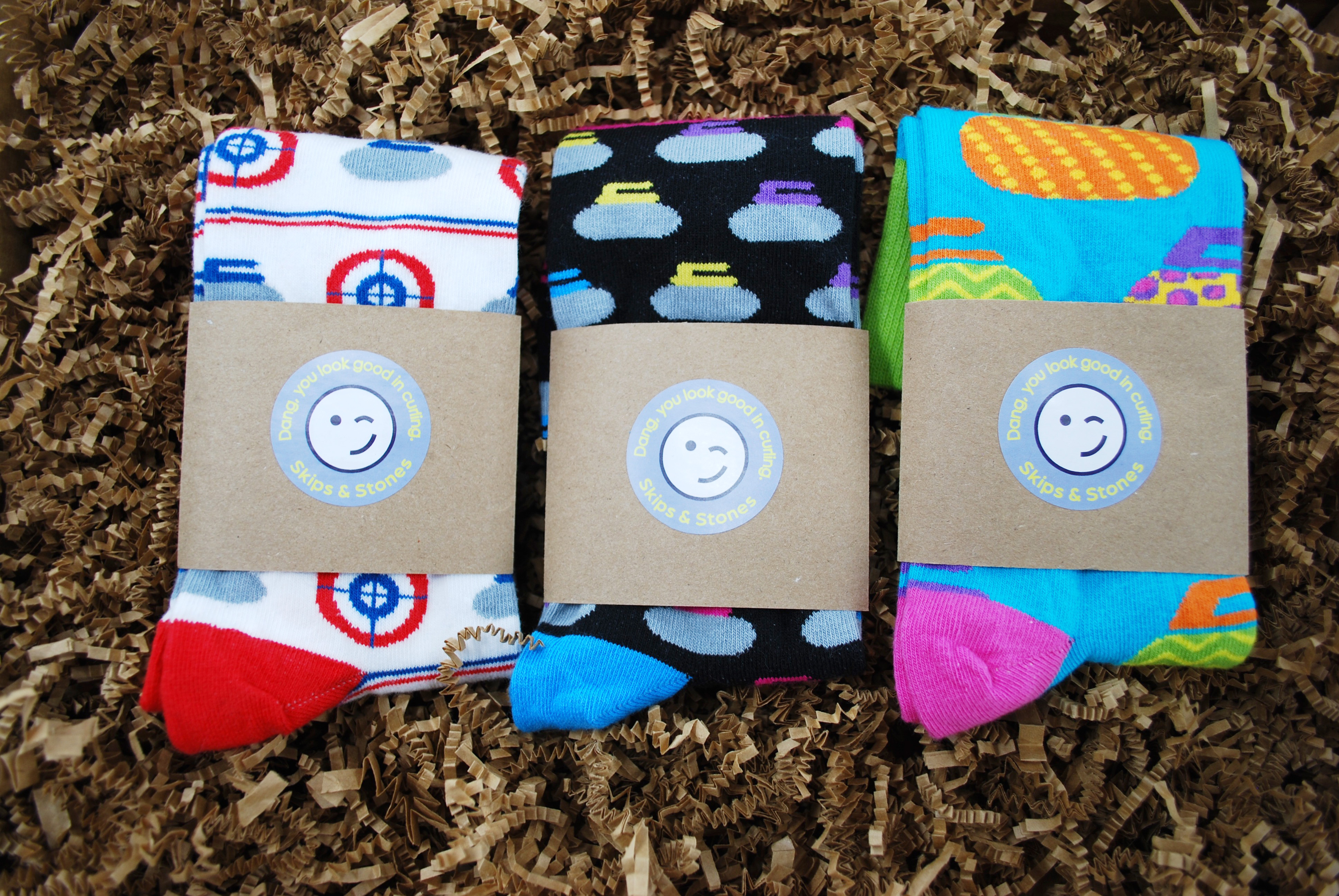 Tri-Pack of Socks with Rocks